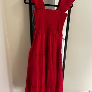 Hill House XS Raspberry Red Ellie Dress